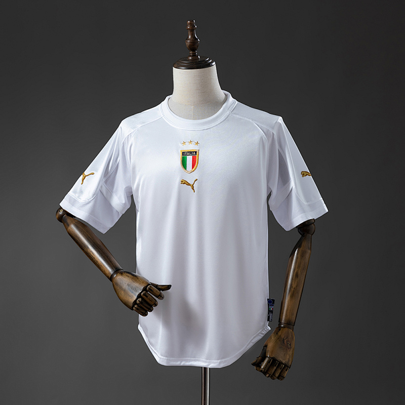 Camiseta retro de visitante de Italia 2004, tallas S-XXL